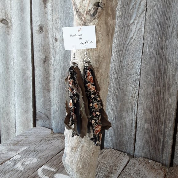 Handmade Fabric Earrings - Picture 9 of 9